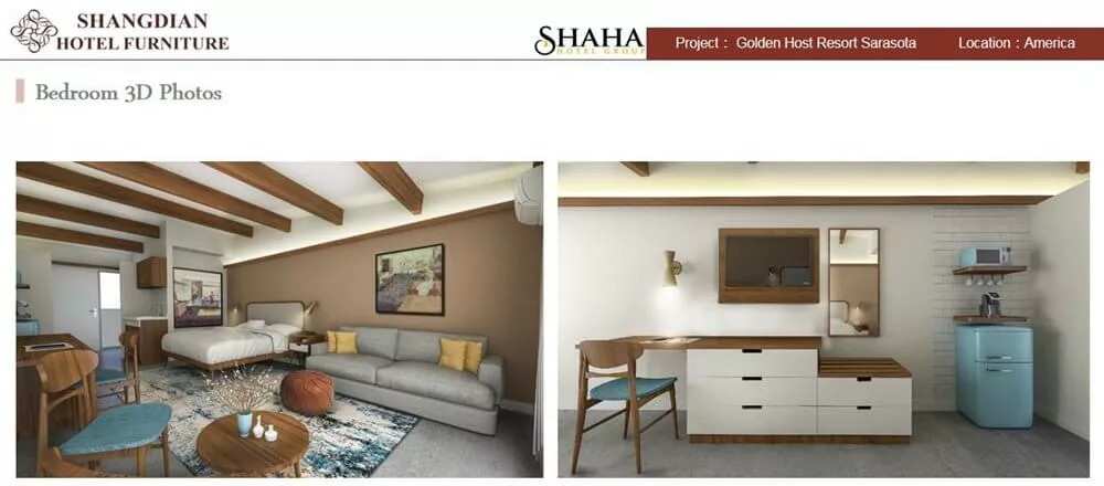 golden host resort furniture project case 